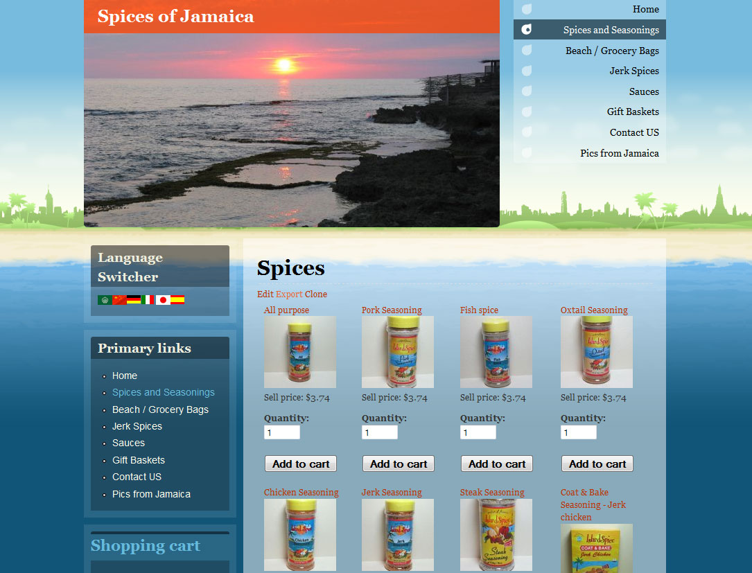Spices of Jamaica.